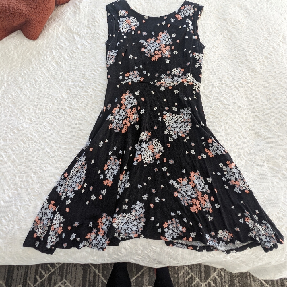 LOFT floral swing dress